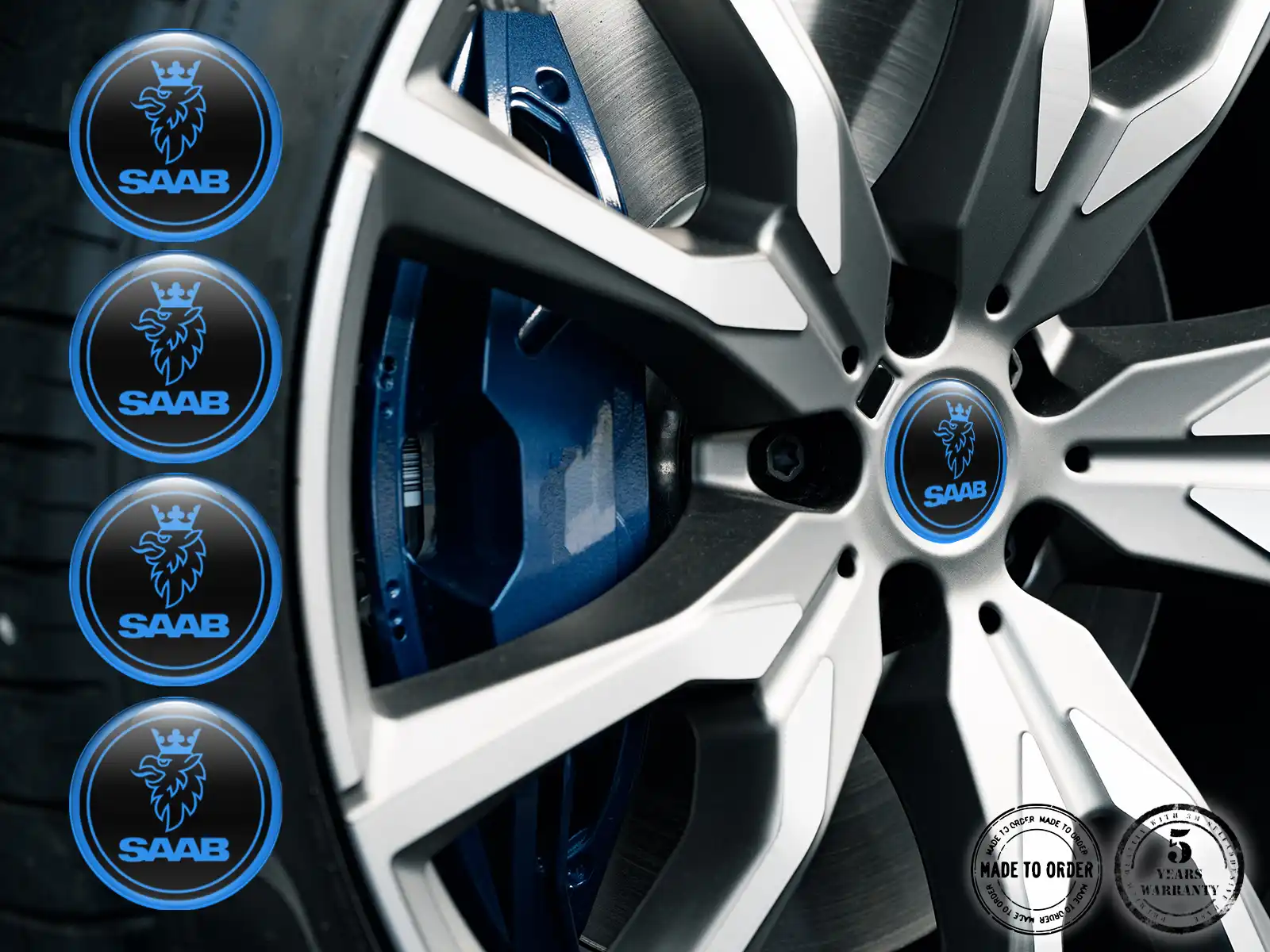 Saab Dome Decals Edition Custom Car Emblems